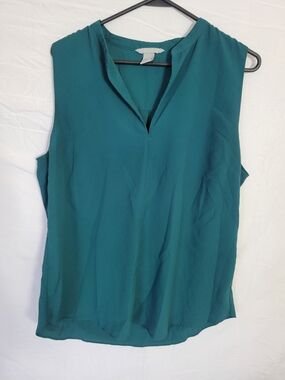 H&M Teal Sleeveless V-Neck Camisole